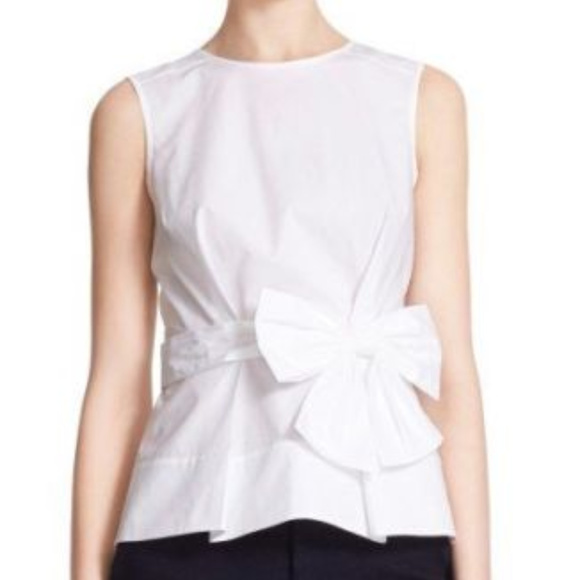 kate spade Tops - Kate Spade Peplum Bow Blouse Shirt 8